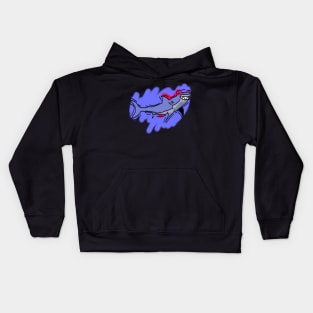 Messy Shark Design Kids Hoodie